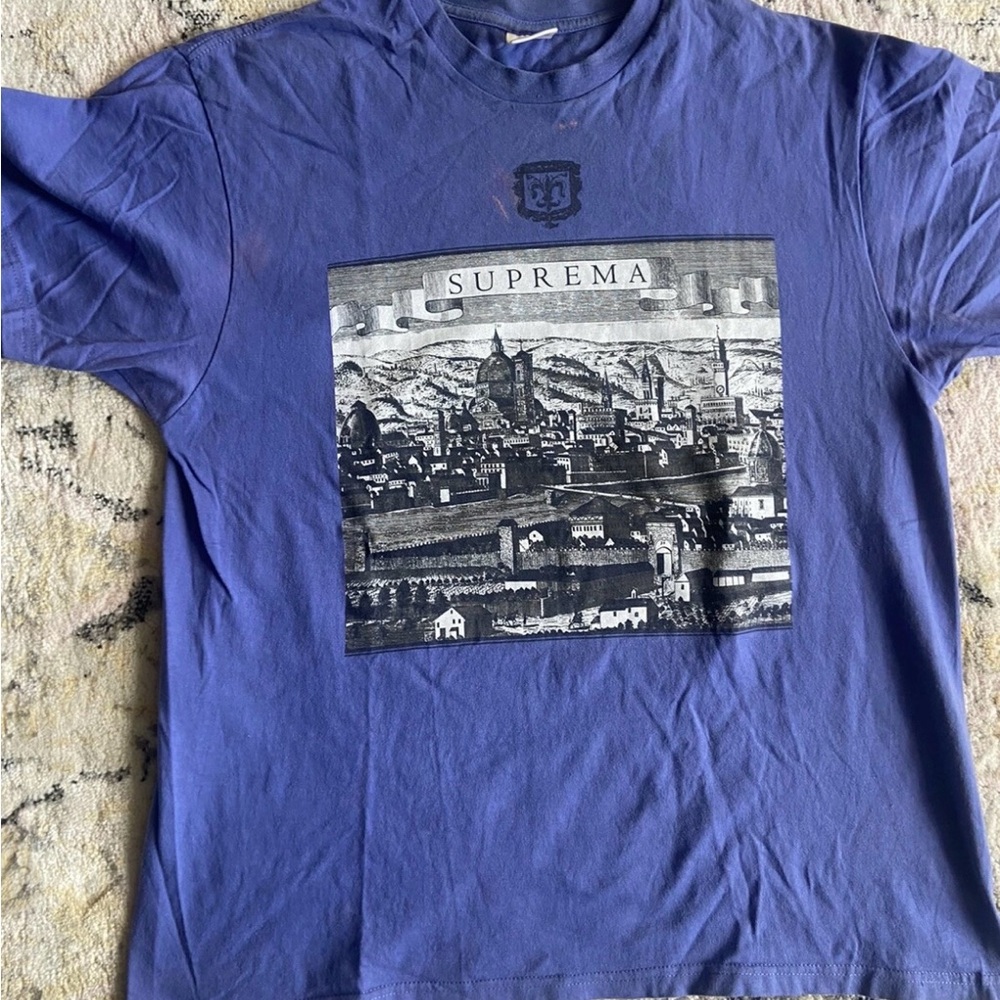Supreme Purple Graphic Tee Vintage